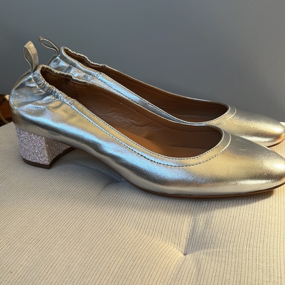 J. Crew Shoes - J Crew glitter heels